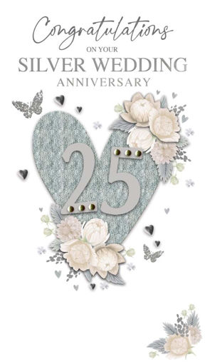 Picture of ON YOUR SILVER WEDDING ANNIVERSARY CARD